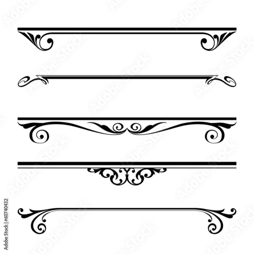 Download "decorative elements, border and page rules" Stock image ...