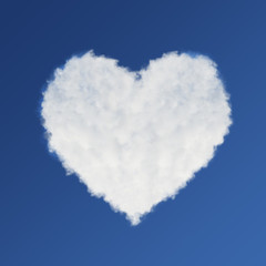 Valentine's day love cloud concept