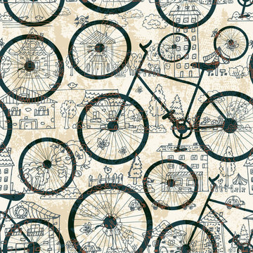 Seamless texture of bicycle