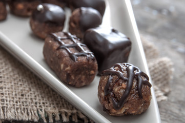 Homemade chocolate candies