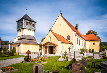 Fototapeta premium Kościół świętego Bartłomieja Apostoła w Kudowie Zdroju - Czermna