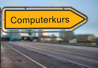 Strassenschild 14 - Computerkurs