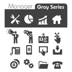 Manager Icons Gray Series