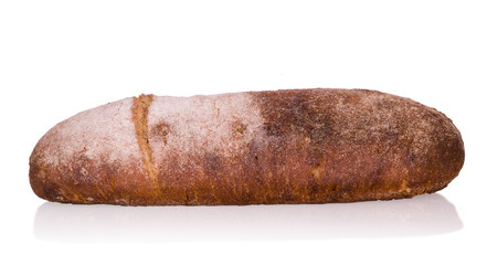 rye bread isolated