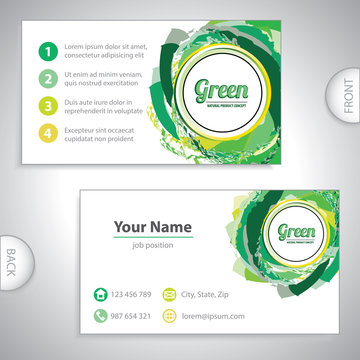 Universal Green Whirlpool Business Card.