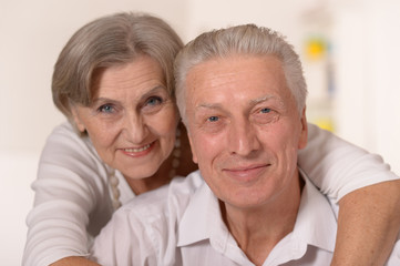 Portrait of a happy senior couple