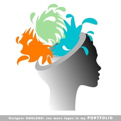 logo, face, elegance, female, woman