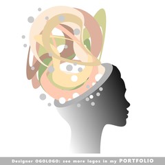 logo, face, elegance, female, woman