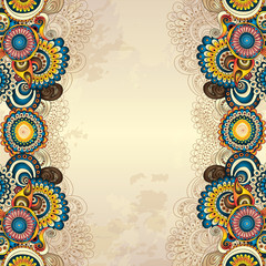 Vector abstract floral decorative background.