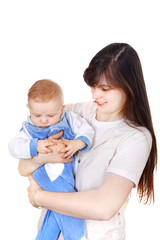 Young Mother and Baby