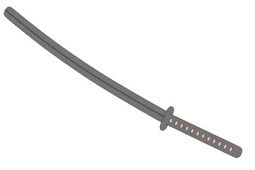 cartoon image of katana weapon