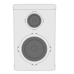 cartoon image of loud speaker