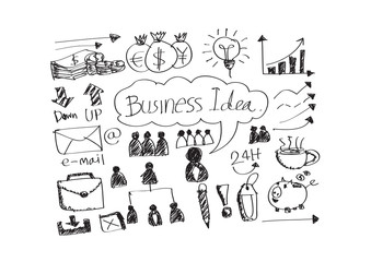 hand doodle Business doodles