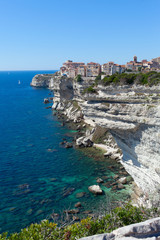 Fototapeta na wymiar Bonifacio miasto, Korsyka, Francja.