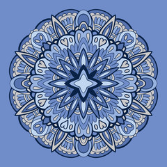 Ornamental round lace pattern