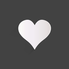 Heart icon, medical background. Love
