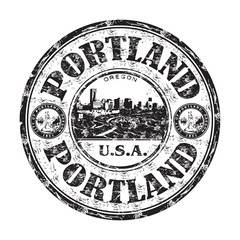 Portland grunge rubber stamp