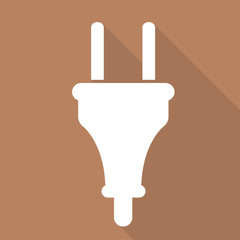 electric plug icon. electric fork symbol