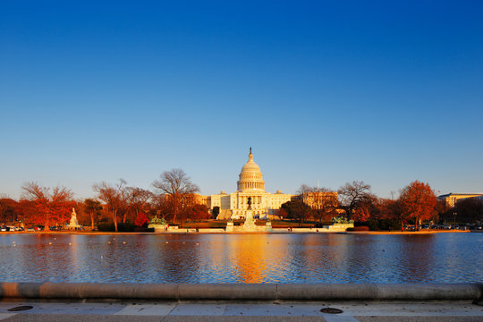 The United States Capitol in Washington DC, USA