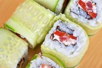 cucumber sushi rolls