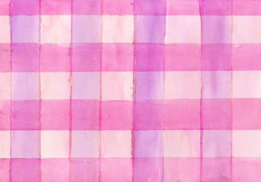 Magenta watercolor squares