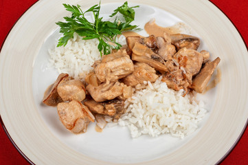 rice with meat