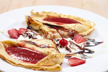 pancakes with jam