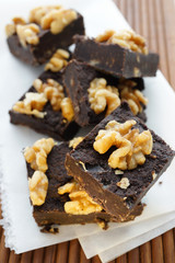 Homemade Walnut Fudge Nougats