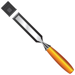 Chisel with protective cap