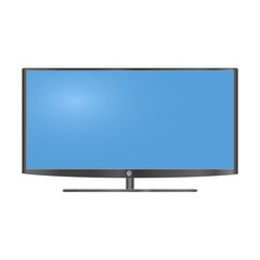 Lcd tv monitor, vector illustration.