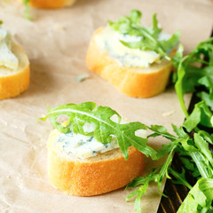 canapes with blue cheese for breakfast