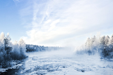 Winter landscape, captured in Finland