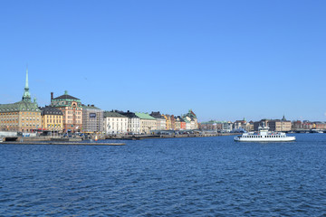 Fototapeta na wymiar Old Town in Stockholm, Sweden.