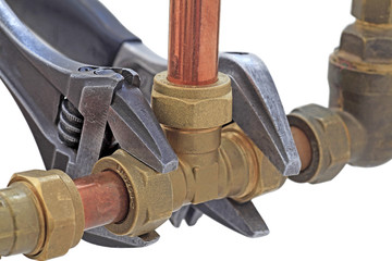 wrenches on pipework
