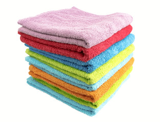 A stack of folded towels