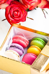 macaroons in gift box