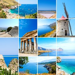 The Wonders architectural and landscape of Trapani, Sicily