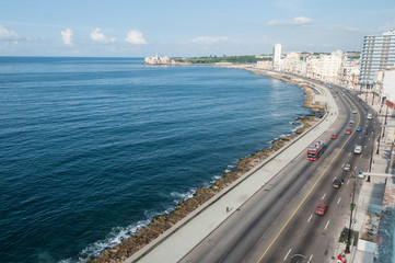 Havana Malecon - Centre and Vedado.