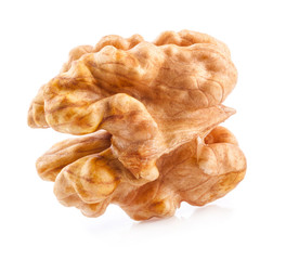 Kernel walnut isolated on white background