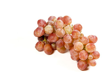 Isolated Bunch of Ripe Red Juicy Grapes