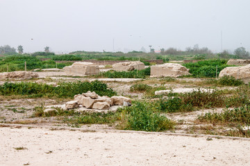 Ruins of ancient Achaemenid palace in Sush (Susa), Iran
