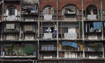 Fototapeta na wymiar Blok w Hanoi, Wietnam