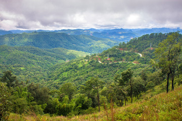 Fototapeta na wymiar Mountains in northern Thailand