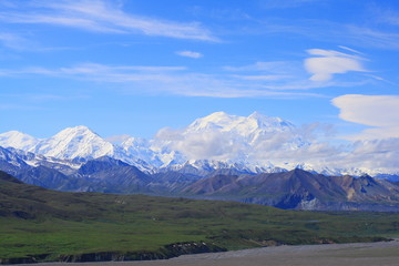 vista mount mckinley in alaska