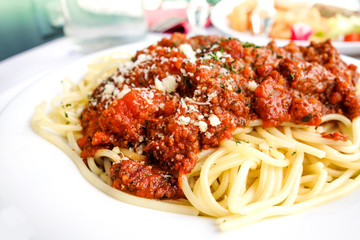 tasty pasta-Italian meat sauce pasta