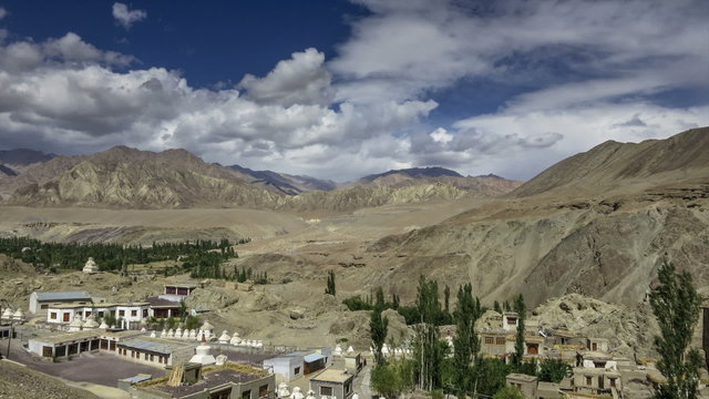 Alchi monastery Ladakh India time lapse