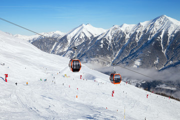 Cableway in Bad Gastein ski region, Austrian Alps - 60763258