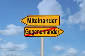 Fototapeta premium miteinander