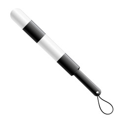 Traffic rod on a white background