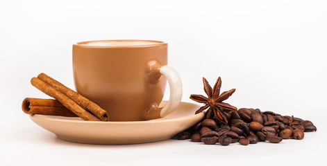 coffee cup isolated on white